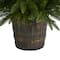 5ft. Pre-Lit Sierra Fir Artificial Potted Christmas Tree with Multicolored Lights